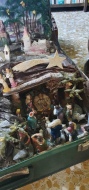 Presepe in valigia (particolare della capanna)